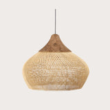 Tyalez Vintage Rattan Woven Chandelier