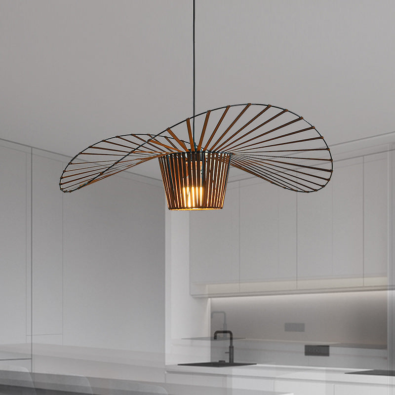 Tyalez Modern Simple Fabric Hat Shape Pendant Light