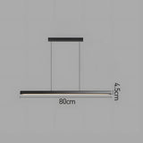 Tyalez Minimalist One-line Long LED Dining Room Pendant Lights