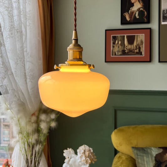 Tyalez Simple Retro White Ceiling Pendant Lights
