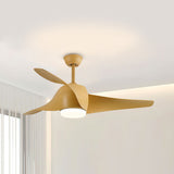 Simple Flush Ceiling Fan With LED Light And Remote