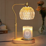 Tyalez Contemporary Glass Gold Bedroom Warming Candle Lamp