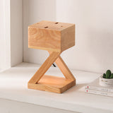 Tyalez Contemporary Wood Bedroom Square Mini Warming Candle Lamp