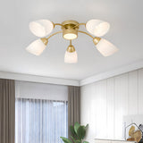 Tyalez Nordic Decor Frosted Glass LED Bedroom Ceiling Light