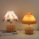 Tyalez Modern Simple Bamboo Weaving Table Lamps