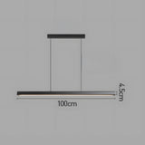 Tyalez Minimalist One-line Long LED Dining Room Pendant Lights