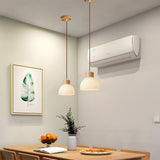 Tyalez Creative Bowl-shaped Glass Bedroom Pendant Lamp Fixtures