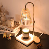 Tyalez Contemporary Nordic Brown Glass Bedroom Mini Warming Candle Lamp