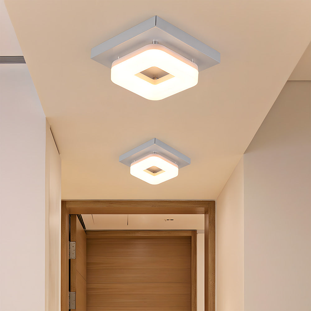 Tyalez Modern Square Acrylic Led Hallway Ceiling Light