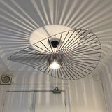 Tyalez Modern Simple Fabric Hat Shape Pendant Light