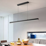 Tyalez Minimalist One-line Long LED Dining Room Pendant Lights