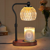 Tyalez Contemporary Glass Gold Bedroom Warming Candle Lamp