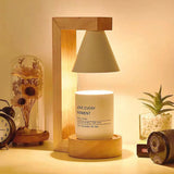 Tyalez Simple Wood Bedroom Mini Warming Candle Lamp