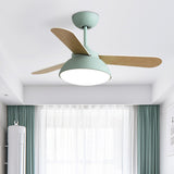 Tyalez Modern Simple Flush Ceiling Fan With LED Lighting