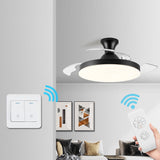 Simple Low Profile Ceiling Fan With LED Light