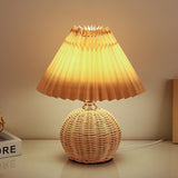 Tyalez Modern Simple Bamboo Weaving Table Lamps