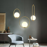 Tyalez Modern Frosted Glass Ball Chandelier