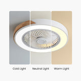 Tyalez Modern Wood Ceiling Fans With LED Lights