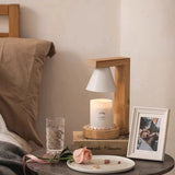 Tyalez Simple Wood Bedroom Mini Warming Candle Lamp