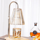 Tyalez Contemporary Nordic Brown Glass Bedroom Mini Warming Candle Lamp