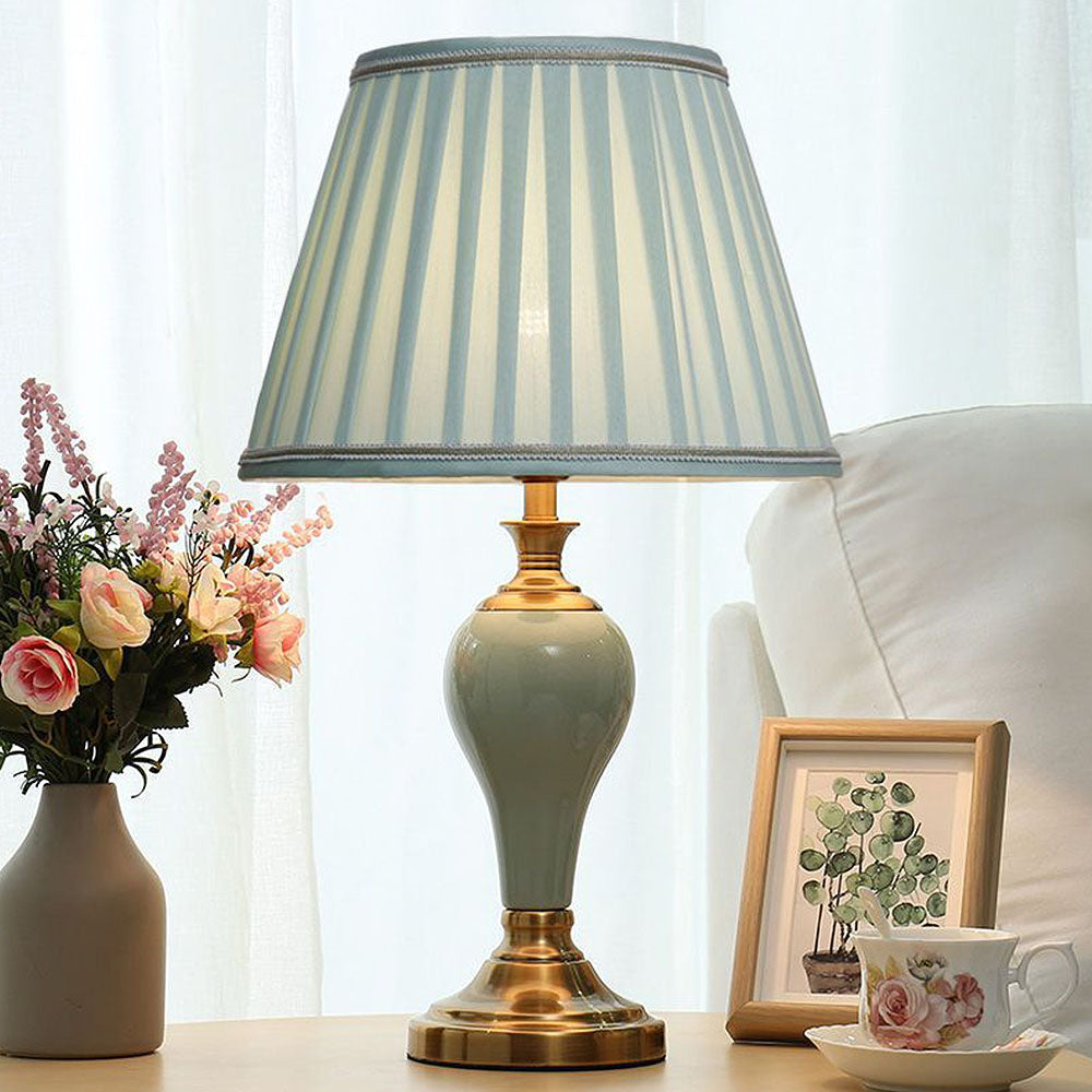 Tyalez Vintage Ceramics Bedroom Table Lamp