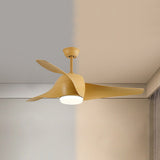 Simple Flush Ceiling Fan With LED Light And Remote