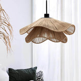 Tyalez Vintage Straw Hat Petal Chandelier