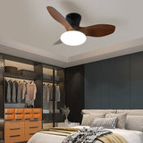 Natural Wood Stylish Ceiling Fan With LED Light