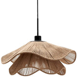 Tyalez Vintage Straw Hat Petal Chandelier