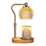 Tyalez Contemporary Glass Gold Bedroom Warming Candle Lamp