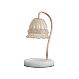 Tyalez Creative Glass Flower Shape Mini Warming Candle Lamp