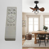 Tyalez Mid-Century Contemporary Dark Walnut Ceiling Fans With Lighting