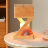 Tyalez Contemporary Wood Bedroom Square Mini Warming Candle Lamp