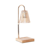 Tyalez Contemporary Nordic Brown Glass Bedroom Mini Warming Candle Lamp