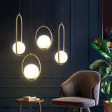 Tyalez Modern Frosted Glass Ball Chandelier