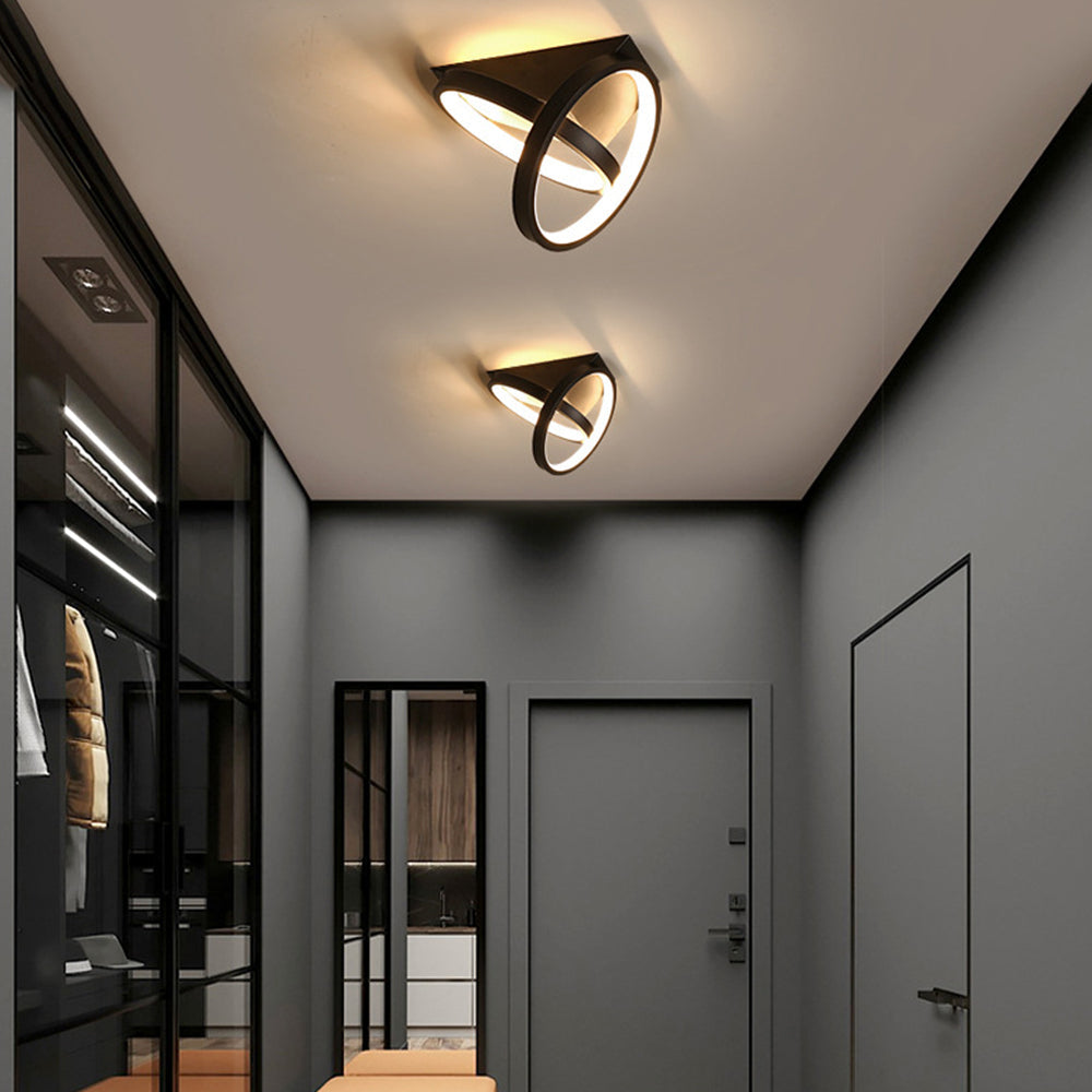 Tyalez Modern Simple Metal Flush Mount Hallway Ceiling Light
