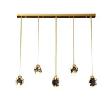 Tyalez Creative Modern Crystal Gold Raindrop Chandelier