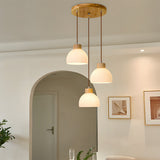 Tyalez Creative Bowl-shaped Glass Bedroom Pendant Lamp Fixtures