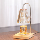Tyalez Contemporary Nordic Brown Glass Bedroom Mini Warming Candle Lamp