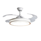 Tyalez White Metal Remote Control Ceiling Fan With Light