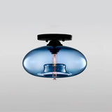 Industrial-Style Globe Glass Ceiling Lamp for Corridor & Entryway