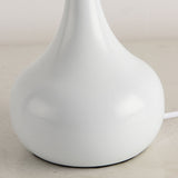 Tyalez Modern Simple Fabric White Mini Table Lamp