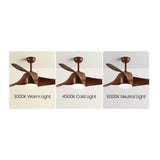 Simple Flush Ceiling Fan With LED Light And Remote