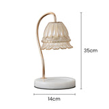Tyalez Creative Glass Flower Shape Mini Warming Candle Lamp