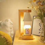 Tyalez Simple Wood Bedroom Mini Warming Candle Lamp
