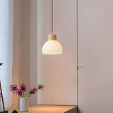 Tyalez Creative Bowl-shaped Glass Bedroom Pendant Lamp Fixtures