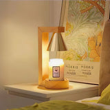 Tyalez Simple Wood Bedroom Mini Warming Candle Lamp
