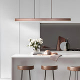 Tyalez Minimalist One-line Long LED Dining Room Pendant Lights