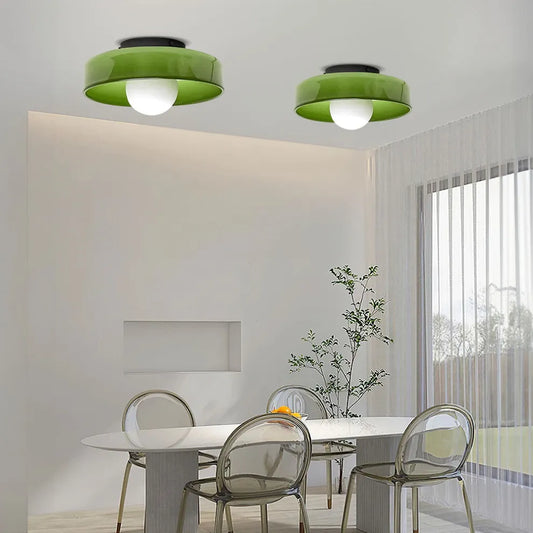 Tyalez Glass Round LED Ceiling Light