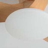Natural Wood Stylish Ceiling Fan With LED Light